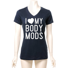 Load image into Gallery viewer, I Love My Body Mods Tapered V-Neck Tee Shirt
