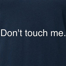 Load image into Gallery viewer, Don't Touch Me Black Tapered V-Neck Tee Shirt
