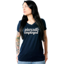 Load image into Gallery viewer, Pierced &amp; Employed Tapered V-Neck Tee Shirt
