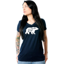 将图片加载到图库查看器，Mama Bear Tapered V-Neck Tee Shirt
