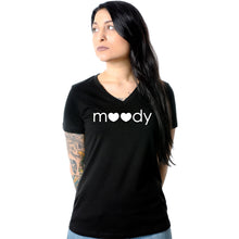 将图片加载到图库查看器，Moody Tapered V-Neck Tee Shirt
