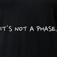 Load image into Gallery viewer, It's Not a Phase Black Tapered V-Neck Tee Shirt
