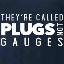 Load image into Gallery viewer, They're Called Plugs NotGs Black Tapered V-Neck Tee Shirt
