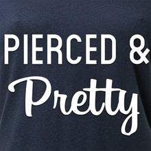 Load image into Gallery viewer, Pierced &amp; Pretty Black Tapered V-Neck Tee Shirt
