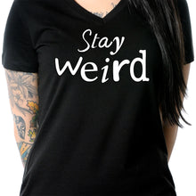 将图片加载到图库查看器，Stay Weird V-Neck Tee Shirt
