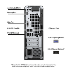将图片加载到图库查看器，HP ProDesk 400 G6 – 4.70 GHz – 2 TB SSD – Black - with HDMI &amp; VGA Adapters
