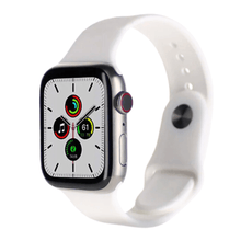 Load image into Gallery viewer, Apple Watch Series 7 (2021) GPS/Cellular A2477  - 45mm Titanium Case -Silicone White Sport band
