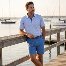 将图片加载到图库查看器，Tuna Performance Polo Light Blue Navy
