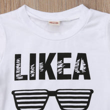 Load image into Gallery viewer, Baby Hip Hop Short Sleeve Summer Toddler Infant Like A Boss Letter Tops T-shirt  and Pants Outfits 2Pcs Ste For Boys
