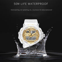 将图片加载到图库查看器，Sport Digital Watch for Men and Woman With Luminous Dual Time Waterproof 5 Bar Modern Men's Military Wristwatch WIth Night Mode
