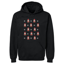 Load image into Gallery viewer, Christmas 8-bit Santas WHT
