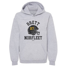 将图片加载到图库查看器，Brett Norfleet College Helmet Font

