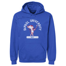 Load image into Gallery viewer, DePaul Blue Demons Mascot Golf WHT
