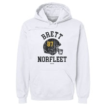将图片加载到图库查看器，Brett Norfleet College Helmet Font
