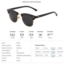 Load image into Gallery viewer, New Fashion Semi Rimless Retro Classic Luxury Polarized Sunglasses Men And Women Brand Designer Half Frame Sun Glasses Classic Oculos De Sol With UV400 Protection
