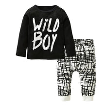 Load image into Gallery viewer, Newborn Baby Boy Clothes Set Long Sleeve Letter Like A Boss T-shirt , Pants Infant Clothing Set For Baby
