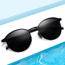 将图片加载到图库查看器，BARCUR Trendy Sunglasses Women’s Polarized Round Frame – Timeless Fashionable Sun Glasses for Driving Casual Wear – UV400 Protection Anti-Reflective Lenses
