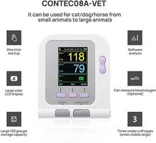 Load image into Gallery viewer, CONTEC Vet Electronic Sphygmomanometer Automatic Blood Pressure Monitor Tonometer with Download PC Software CONTEC08A-VET
