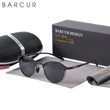 将图片加载到图库查看器，BARCUR Trendy Sunglasses Women’s Polarized Round Frame – Timeless Fashionable Sun Glasses for Driving Casual Wear – UV400 Protection Anti-Reflective Lenses
