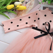 Load image into Gallery viewer, Princess Long sleeve Baby Girl Dress Newborn Infant Baby Girl Clothes WIth Bow And Dot Tutu Ball Gown Party Dresses Baby Kid Girl clothes In Elegant Style
