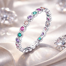 将图片加载到图库查看器，925 Sterling Silver CZ Pavé Setting Ring Size 6.0 for Women
