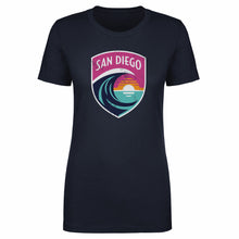Load image into Gallery viewer, San Diego Wave FC Vintage Primary Logo WHT
