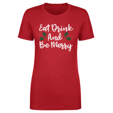 将图片加载到图库查看器，Christmas Eat Drink And Be Merry WHT
