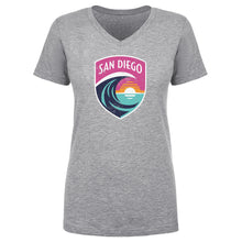 将图片加载到图库查看器，San Diego Wave FC Vintage Primary Logo WHT
