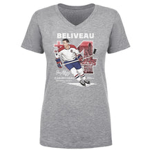 将图片加载到图库查看器，Jean Beliveau Montreal Throwback WHT
