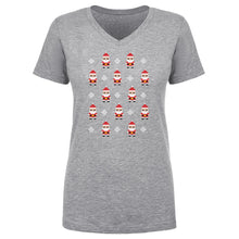 Load image into Gallery viewer, Christmas 8-bit Santas WHT
