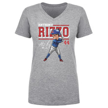 将图片加载到图库查看器，Anthony Rizzo Chicago C Cartoon WHT
