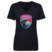 将图片加载到图库查看器，San Diego Wave FC Vintage Primary Logo WHT
