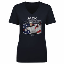 Load image into Gallery viewer, Jack Hughes New Jersey American Flag WHT
