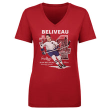 将图片加载到图库查看器，Jean Beliveau Montreal Throwback WHT
