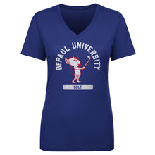 将图片加载到图库查看器，DePaul Blue Demons Mascot Golf WHT
