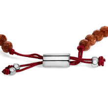 Load image into Gallery viewer, Sterling Silver Sand Bead Station Bracelet Bolo
