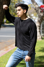 Load image into Gallery viewer, Men's Bamboo Viscose/Organic Cotton Long Sleeve T-Shirt
