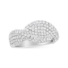 Load image into Gallery viewer, 18K White Gold Cluster 2 1/4 Cttw Diamond Fashion Ring (F-G Color, VS1-VS2 Clarity) - Ring Size 7
