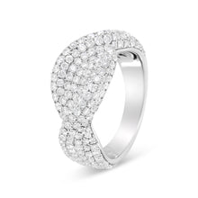 Load image into Gallery viewer, 18K White Gold Cluster 2 1/4 Cttw Diamond Fashion Ring (F-G Color, VS1-VS2 Clarity) - Ring Size 7
