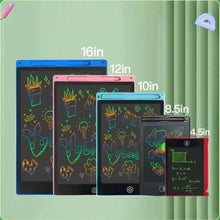 Load image into Gallery viewer, Digital LCD Writing Tablet with Stylus Pen – Reusable Wipeable Dry-Erase Doodle &amp; Drawing Board
