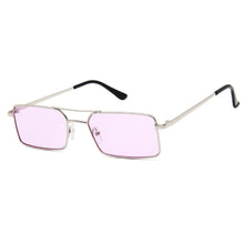 Load image into Gallery viewer, Luxury Famous Retro Modern Square Unisex Men and  Women‘s Sunglasses  With Alloy Metal Small Frame With Clear Double Bridge Men's Sunglasses
