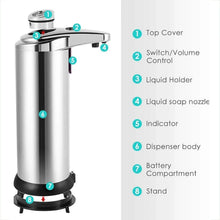 将图片加载到图库查看器，Stainless Steel Automatic Soap Dispenser
