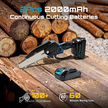 将图片加载到图库查看器，6-inch Cordless Mini Chainsaw – Handheld Electric, Lightweight, Battery-Powered
