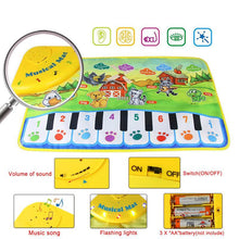 Load image into Gallery viewer, Baby Piano Mats Music Carpets Animal Barking Pad to Play Baby Toys Learning Musical Instrument Toys for Children Kids
