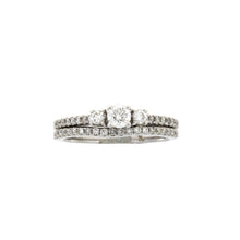 Load image into Gallery viewer, .45ct Diamond Engagement Ring Set 14KT White Gold
