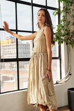 Load image into Gallery viewer, Drawstring Sleeveless Washed Dress For Women – Casual, Stylish, Comfortable, Versatile, Effortlessly Chic Dress for Everyday Wear
