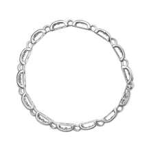 将图片加载到图库查看器，14K White Gold 2.00 Cttw Princess Diamond Invisible Set Link Bracelet (H-I Color, SI2-I1 Clarity) - 7"
