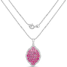 将图片加载到图库查看器，4.46 Carat Genuine Ruby .925 Sterling Silver Pendant
