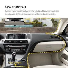 Load image into Gallery viewer, A6T 4-Inch 170° Wide Angle Full HD 1080P Car DVR Dual Lens Dash Cam Rear View Camera Video Recorder with Touch Screen
