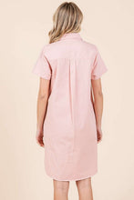 Load image into Gallery viewer, New Button Detail Collared Neck Short Sleeve Shirt Dress For Women – Chic, Trendy, Casual, Unique, Versatile &amp; Classic Elegance

